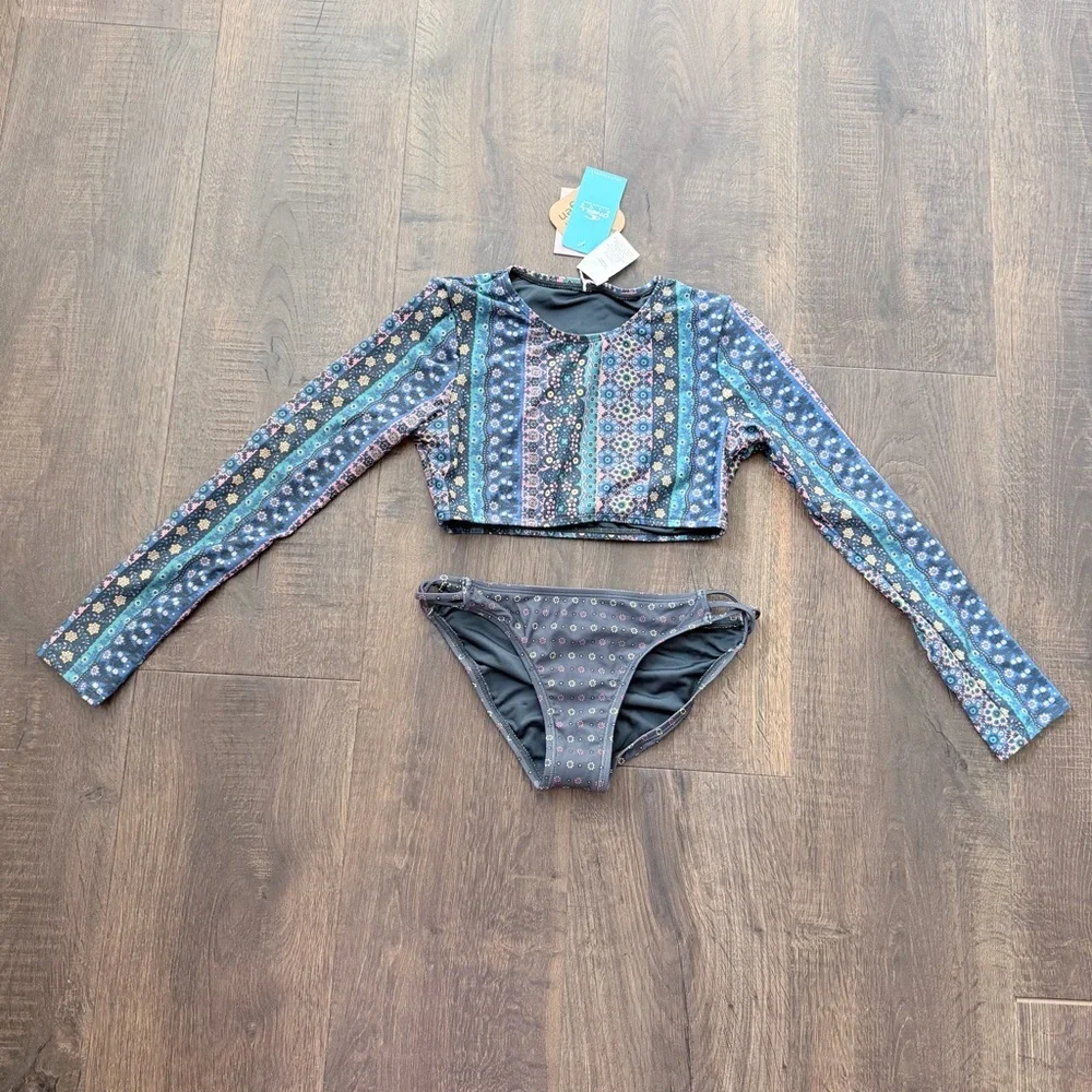NWT O’Neill Margot Crop Top Swim Set | Girls Size 12